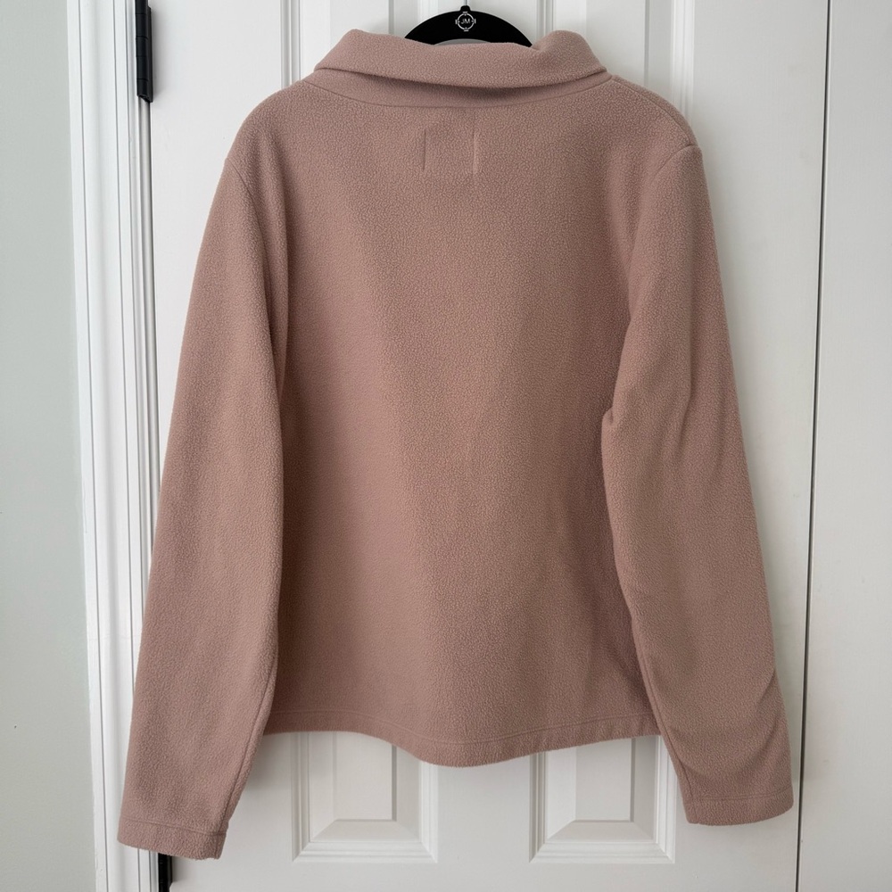 Dudley Stephens Blush Pink Fleece Pullover Women’s Top Cozy Chic Size XXL - Picture 6 of 11